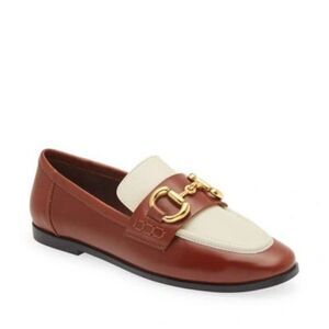 Jeffrey Campbell Velviteen Bit Loafer in Tan/Bone 10/M NWT